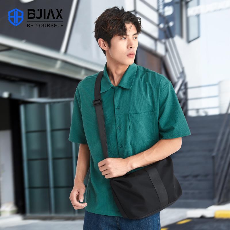 Men'S Crossbody Bag Fashion Bag Commuter Men'S Shoulder Backpack Horizontal Men'S Casual Bag