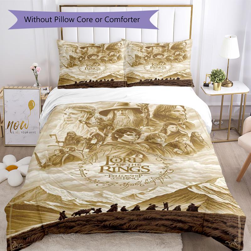 Lord Rings Quilt Cover Set Suitable for Playroom Machine Washable Christmas Gift