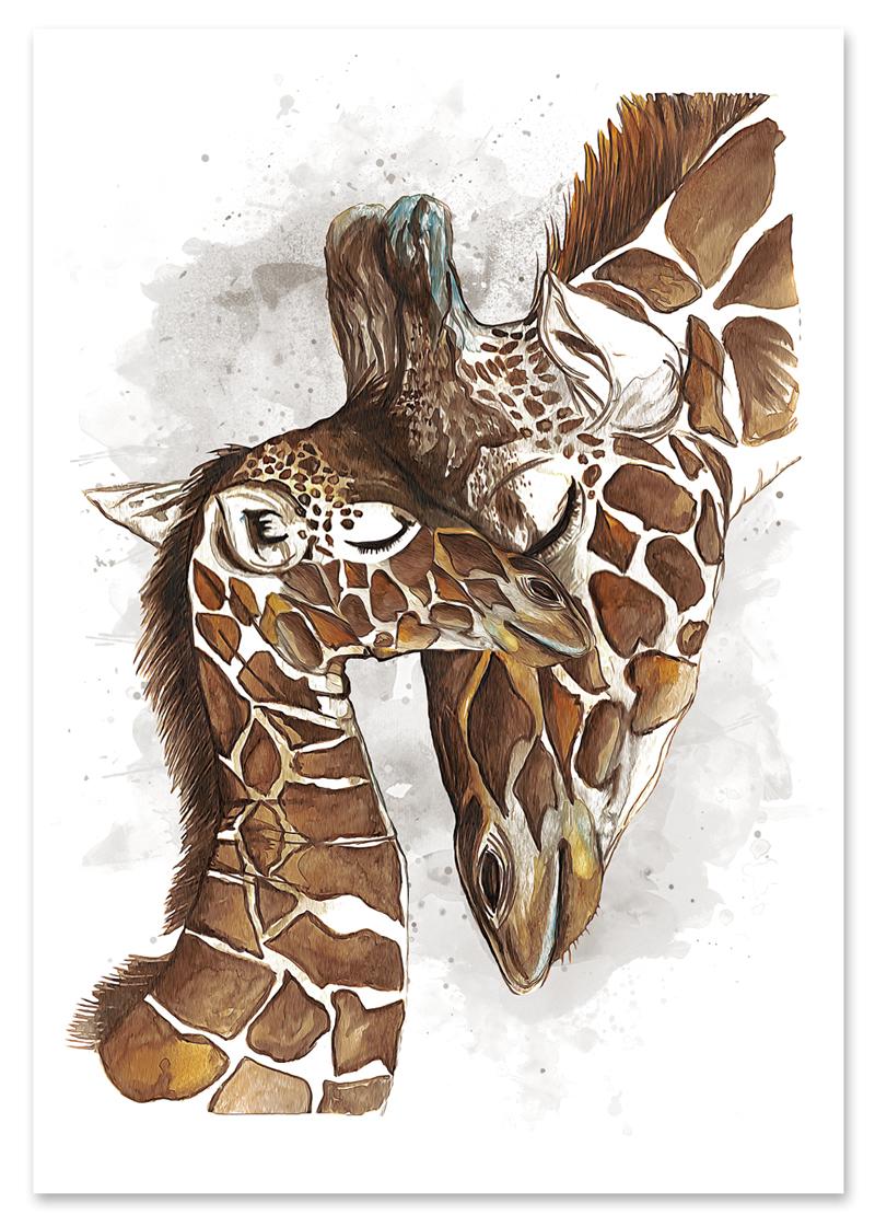 

Plakat żyrafa żyrafy plakaty dla dziecka 30x40 cm