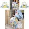 Cartoon Dog Double Shoulder Bag For School And Travel Made From Oxford Cloth With Spacious Design