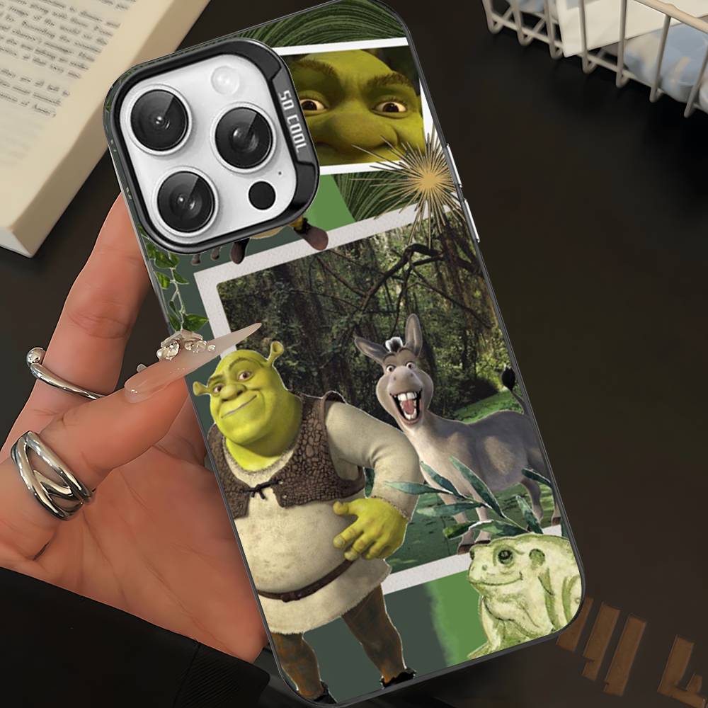 Classic Movie S-Shrek Phone Case Color Silver Shell For LPhone 17 16 16e 15 14 13 12 11 Pro Max Plus iPhone 15 plus
