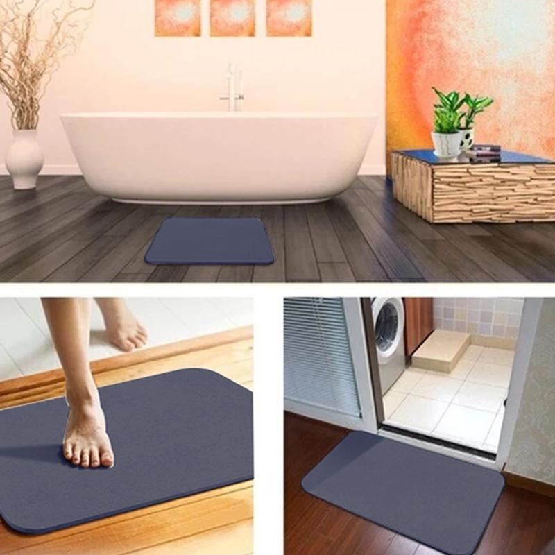 Diatomite Floor Mat Bathroom Anti-Slip Absorbent Diatom Mud Fast Drying Mat
