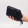 LOYELEY cosmetic pouch women makeup storage bag stylish lightweight compact cosmetics toiletries tools small items business trips travel (black)