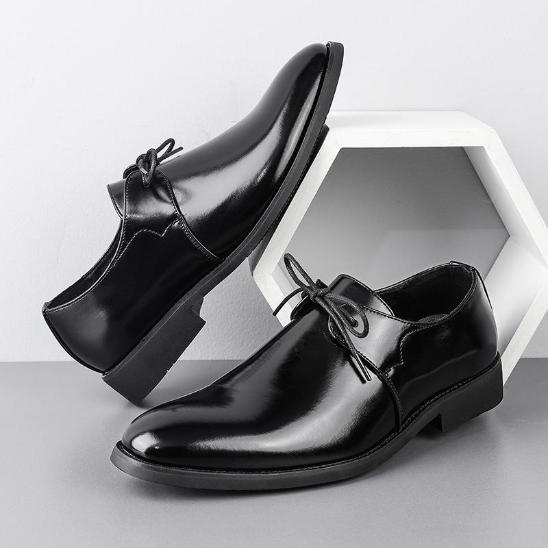 Fashion New Men's Solid-Color Belt Casual Shoe Are Comfortable And Classic Business Office Fair Dress Shoe Are Fashionable Wedding Shoes