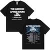 Unisex Fashion Hip Hop Loose Streetwear T-Shirt, The Weeknd After Hours Til Dawn 2026 Europe Stadium Tour Graphic T-Shirt