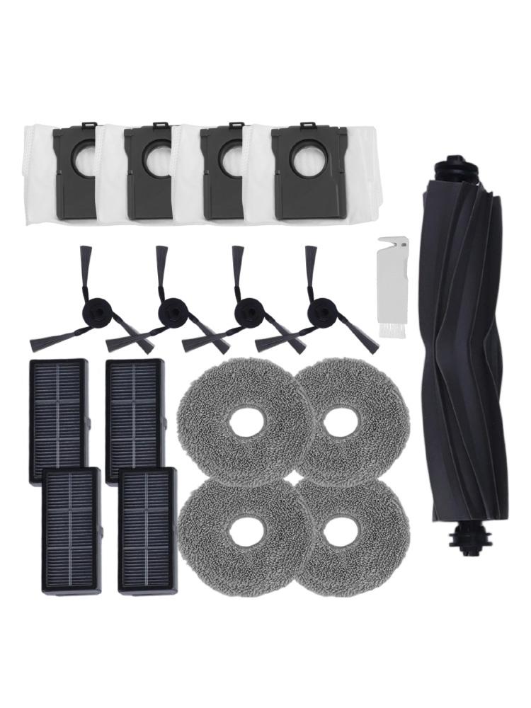 MOPACLEANER Part Set Filters Side Brushes Dust Bags for MOVA Vacuum