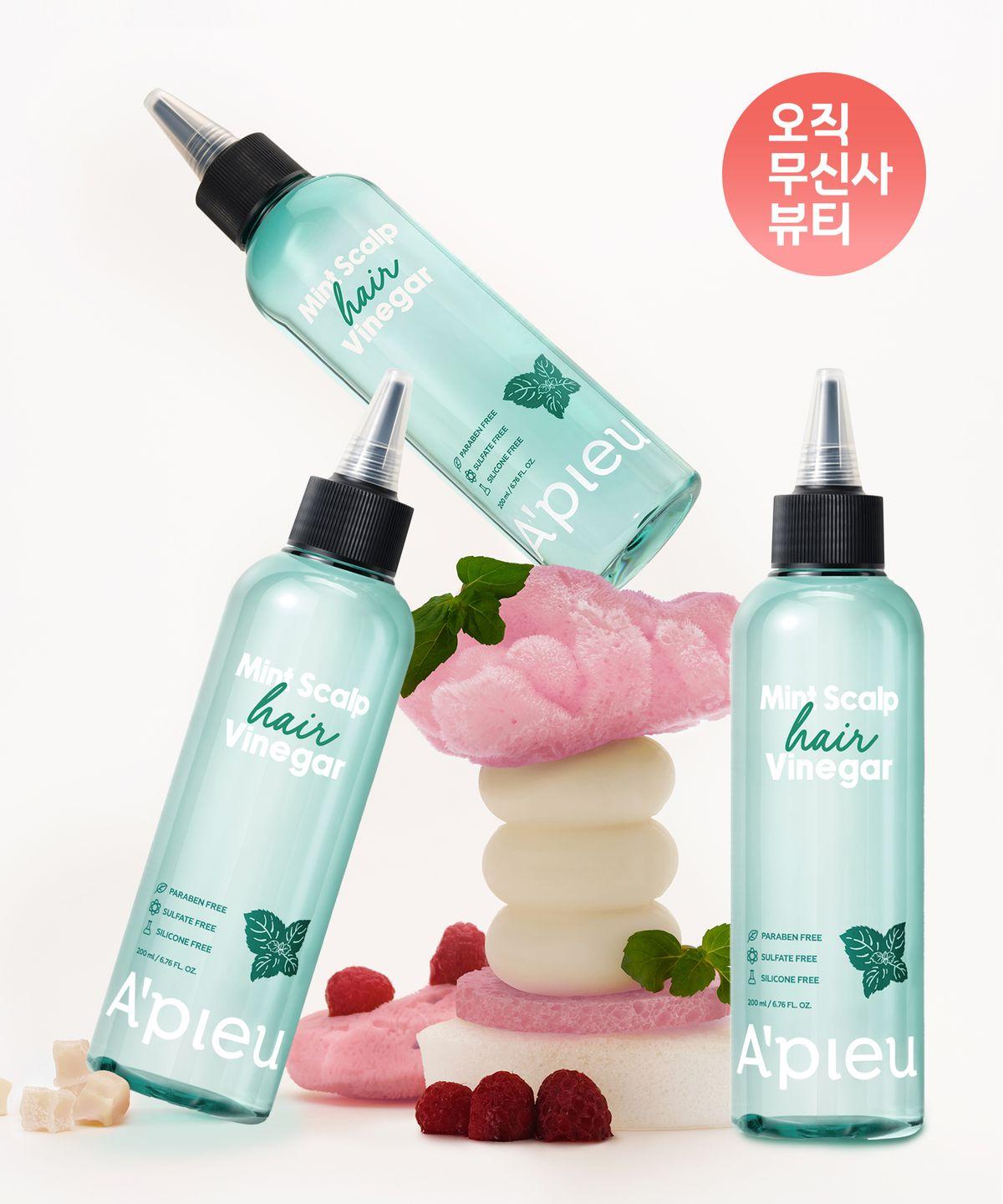 [3 Items] Mint Scalp Hair Vinegar 200ml