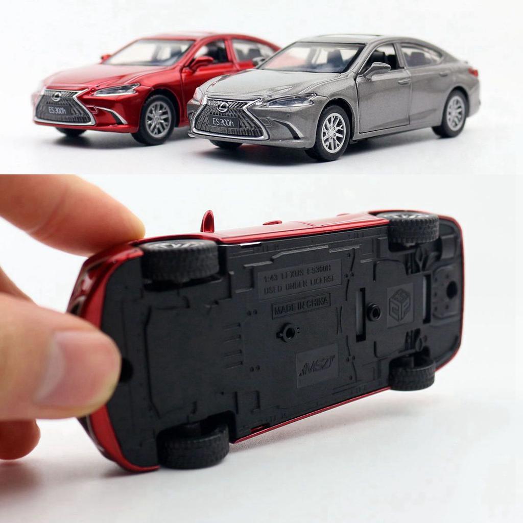 1/43 Lexus ES300h Toy Car Diecast Miniature Metal Model Pull Back Doors Openable Educational Collection Gift for Kid Match Box