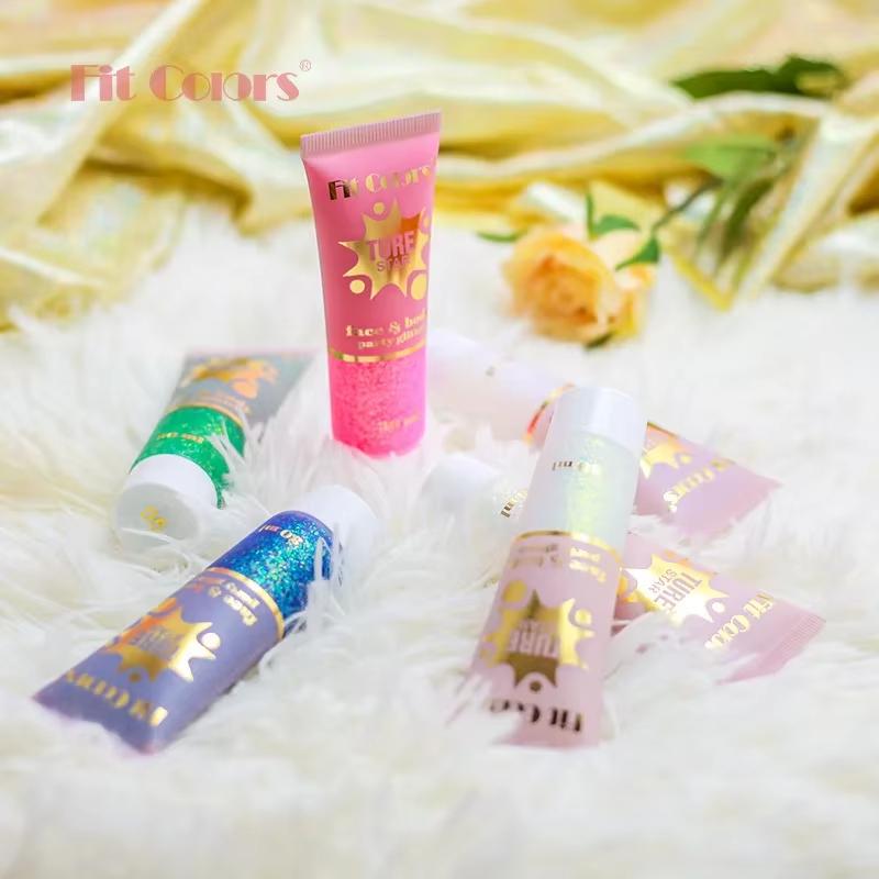 Chamäleon-Glitzerpuder für Gesicht und Körper, langanhaltend, wasserfest, für Bühnenpartys, Glitzer, Lidschatten, Haare, Gesicht, Körper, Glitzergel