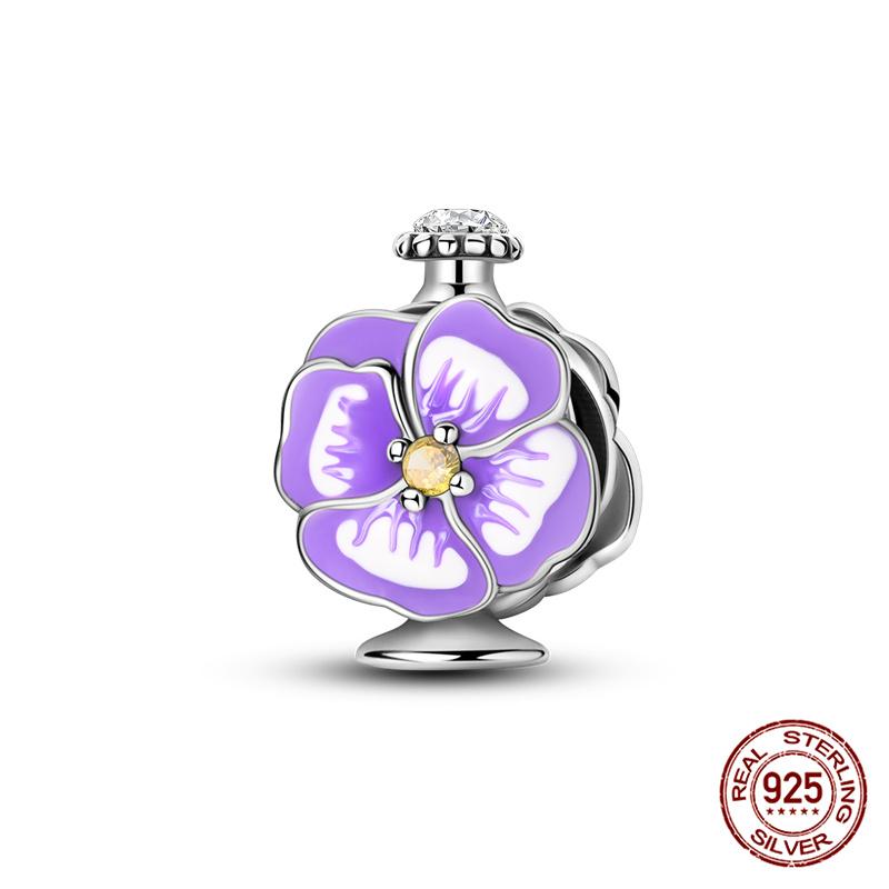 Compatible With Charm Bead Components Designed For Pandora Authentic Original Bracelets Do It Yourself Charming Women's Perfume Bead Component Copper