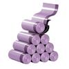 Purple Extra Thick Mosquito-Proof Drawstring Garbage Bags, Large Size for Kitchen Use