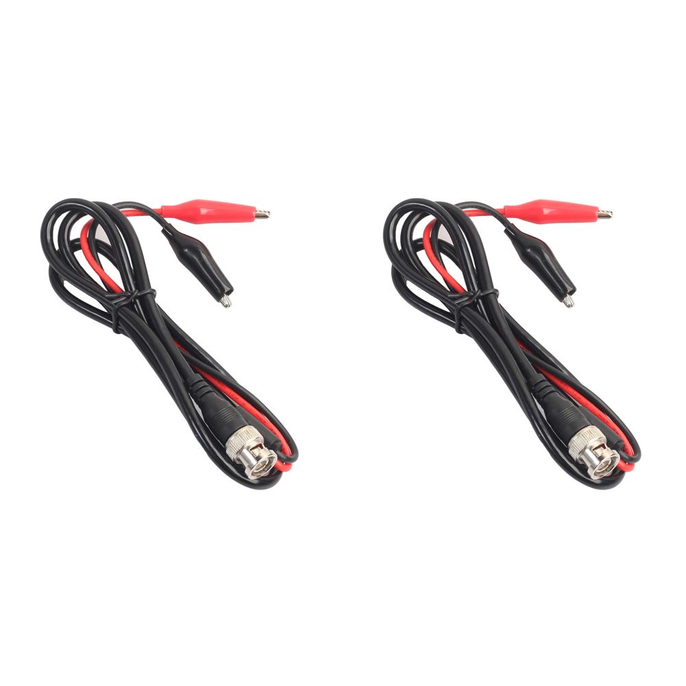 10-1pcs BNC Male Plug To Dual Oscilloscope Test Probe Cable Alligator Clips Oscilloscope Measurement Lead Anti-rust Accessories