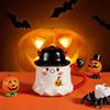 Halloween Coffee Mug Ghost Wearing Hat Shape Ceramic Cup Dishwasher Safe Festive Mug Seasonal Decoration Gift