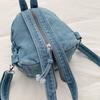 Denim Backpack Lightweight Casual Women Outdoor Sports Mini Backpack