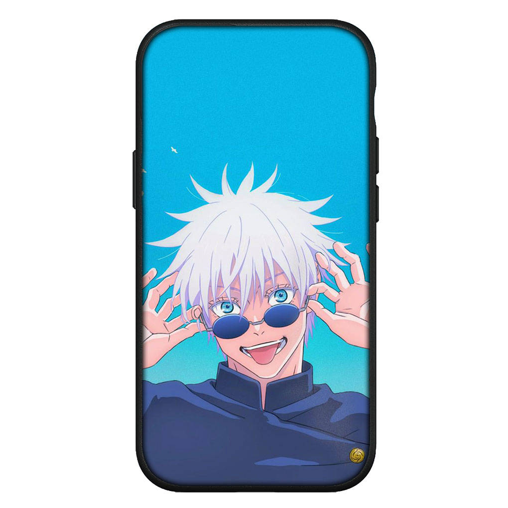 

для iPhone 16 15 Xiaomi Redmi Note 14 13 12 11 Pro Max X 8 16e Samsung Galaxy S25 S24 S23 Moto OPPO Huawei Jujutsu Anime Kaisen Gojo Satoru чехол для телефона for Redmi Note 14 4G экрю