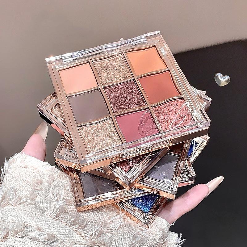 Luminous Phantom 9 - Color Eyeshadow Palette: Matte, Pearl & Glitter, Earth Tones – Top Choice for Students