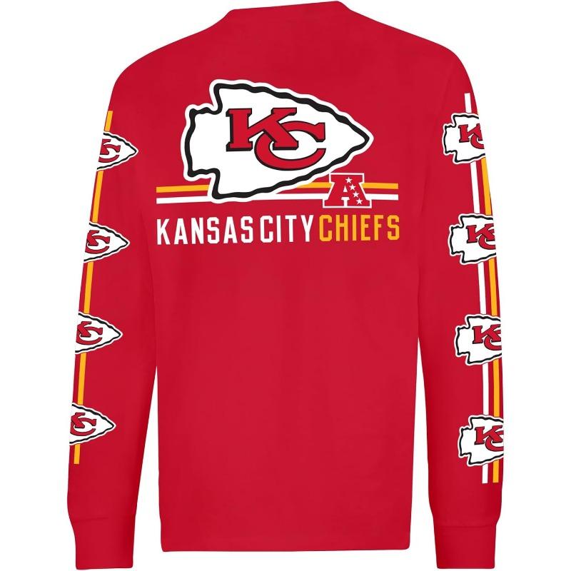 Ultra Game Men's NFL Official Super Soft Supreme Long Sleeve T-Shirt