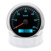 7 Colors Backlight IP67 Waterproof 85MM Speedometer Gauge For 12V24V Boat Car Truck Speed Gauge Meter Pulse velocimeter 0-60 KMH