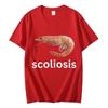 T-shirt Meme Gambero Divertente Scoliosi Unisex Moda Casual T-shirt Estiva Manica Corta Streetwear T-shirt Donna