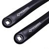 Prowheel Bike Crank Arms, 1 Pair with Square Holes, 152mm/160mm/165mm/170mm/175mm, Alloy 6061 Black, for Electric Bikes and Bicycles