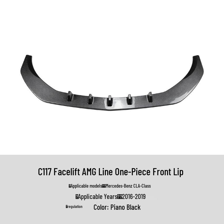 Mercedes-Benz CLA-Class C117 Sport Facelift (16-19) Front Lip Spoiler Kit