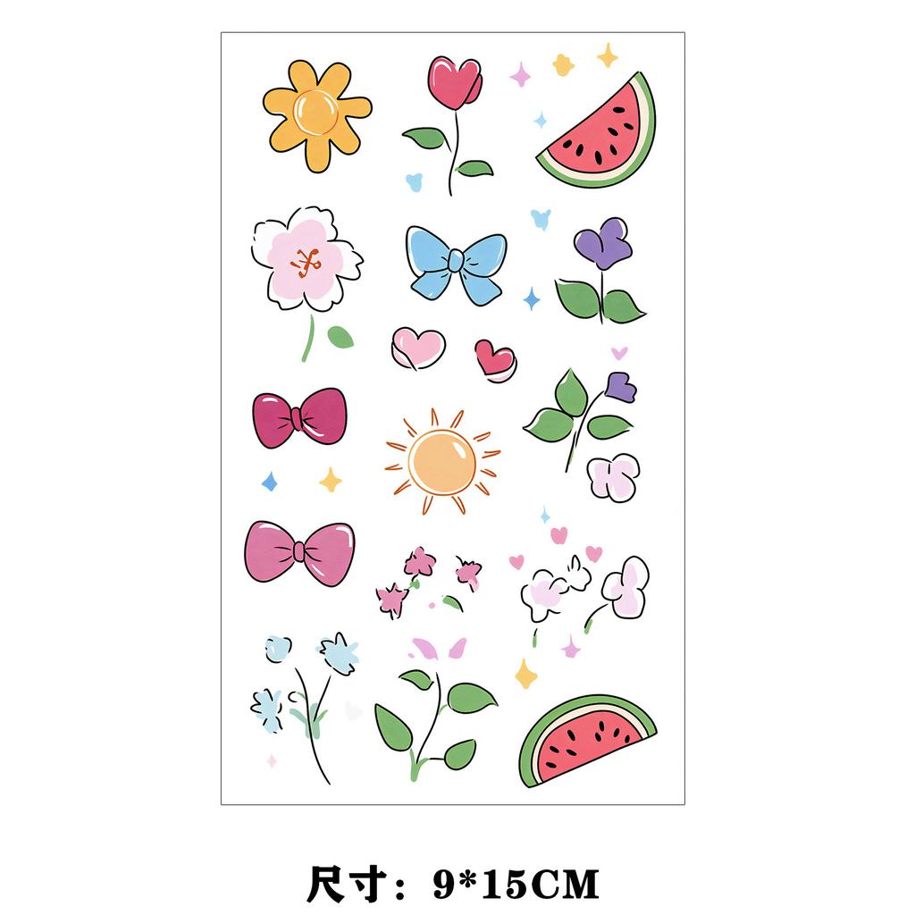 Dopamine Color Butterfly Animal Love Star Fireworks Small Picture Finger Tattoo Sticker