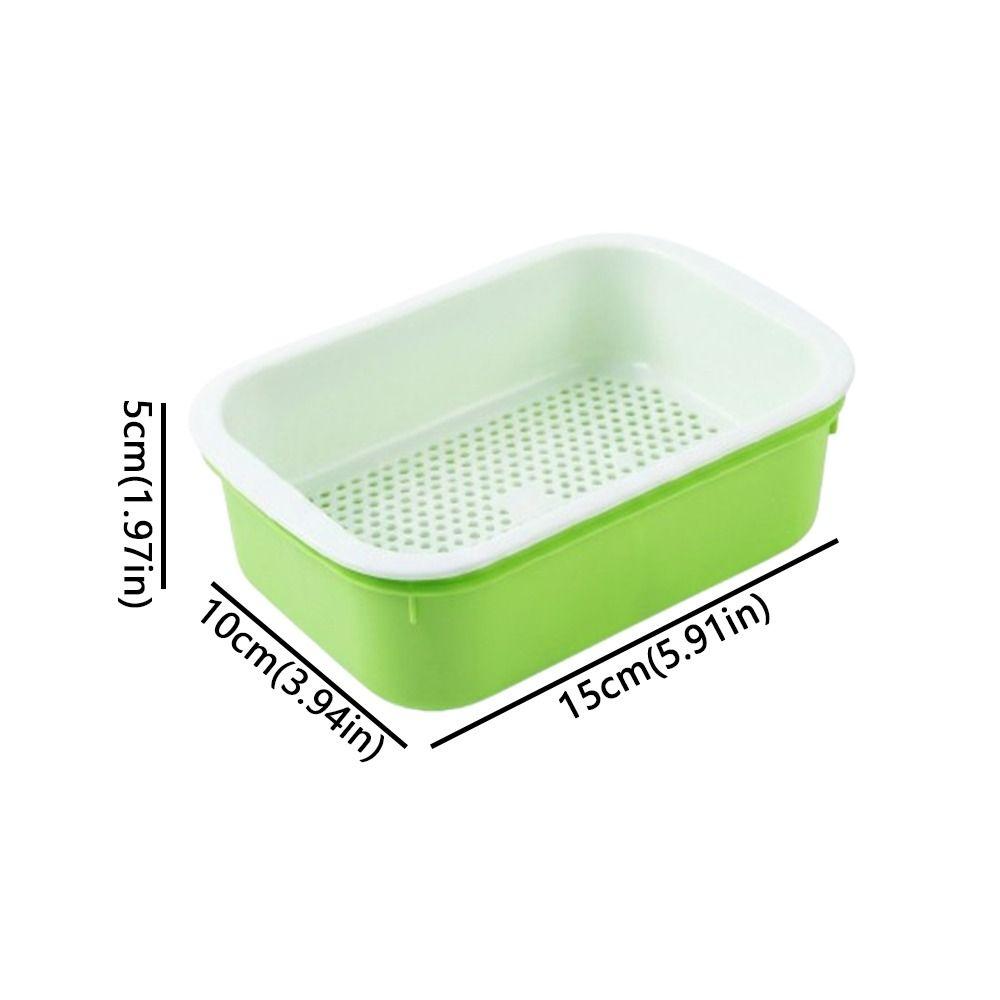 2Pcs Plastic Germination Tray High Ventilation Hydroponic Planting Tray  Greenhouse Supplies