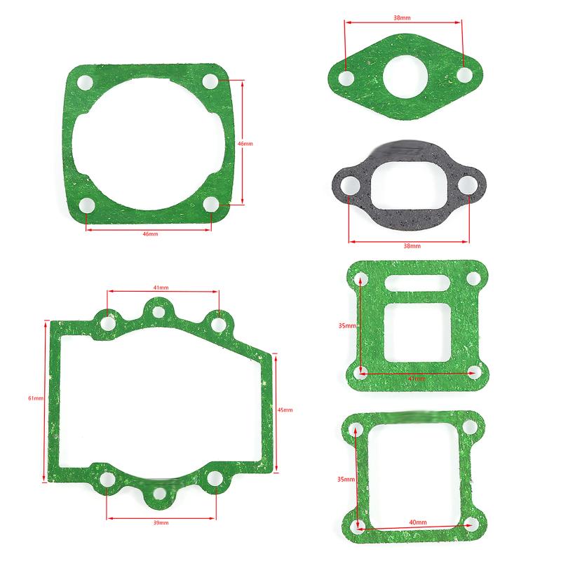 Motorcycle Engine Gasket Set Kit Parts For 2 Stroke 47Cc 49Cc Minimoto Mini Dirt Pocket Atv Quad Moto Bike Motorbike