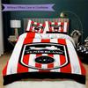 Juego de Ropa de Cama con Estampado Sunderland Funda Nórdica Funda de Almohada Decoración del Hogar Regalo de Cumpleaños (1 funda nórdica + 2 fundas de almohada sin relleno.)90