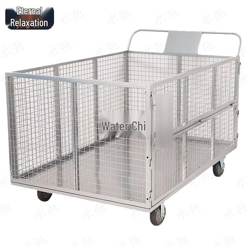 Yongchi Folding Mesh Warehouse Transport Cart