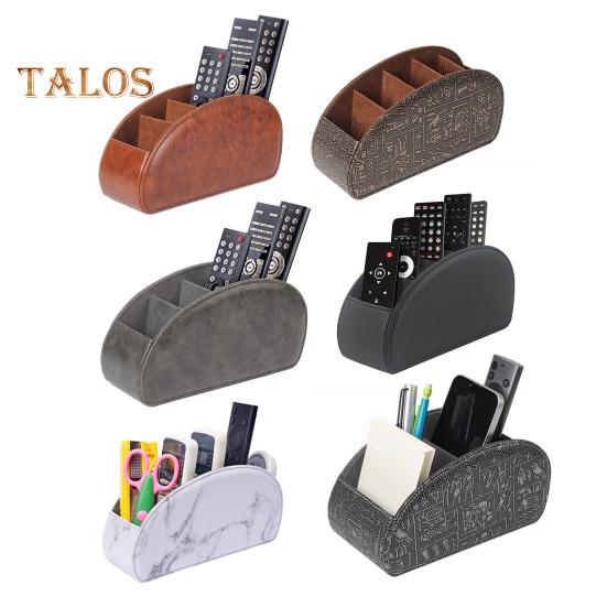 Remote Control Holder Storage Box with 5 Compartments Large Capacity Remote Control Storage Organizer Pen Holder