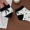 Ladies Spring and Summer New Sweet Bow College Style Leisure Boneless Short Tube Socks
