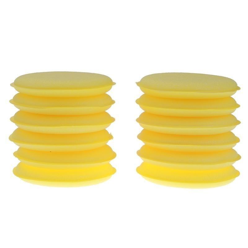 12pcs/lot Car Vehicle Wax Polish Foam Sponge Hand Soft Wax Sponge Pad/Buffer for Car Detailing Care