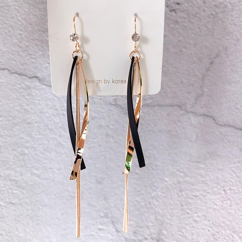 Super Fairy Sequin Earrings with Movable Hooks, New Trendy Face Slimming and Long Style, Elegant Tassel Earrings