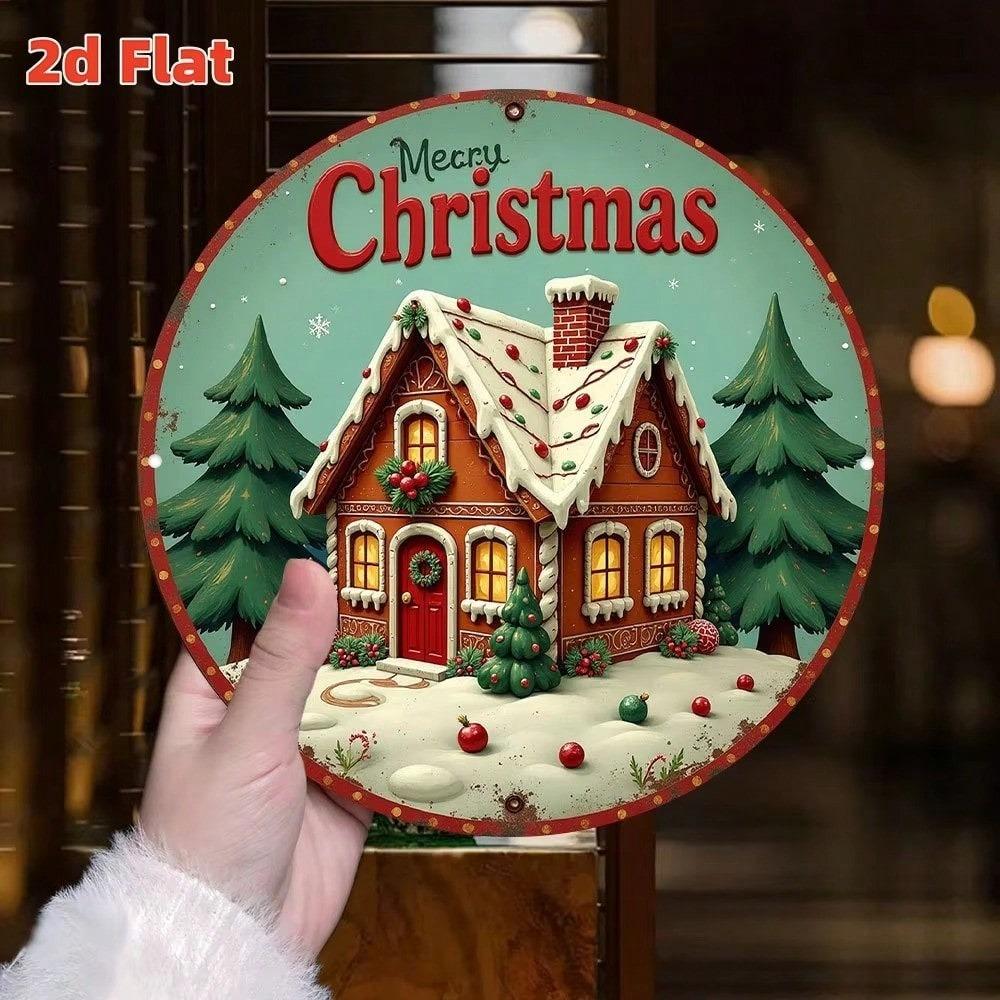 Waterproof 2D Iron Wall Art for Indoor Outdoor Home Decor Halloween Kitchen Bathroom Bedroom Living Room