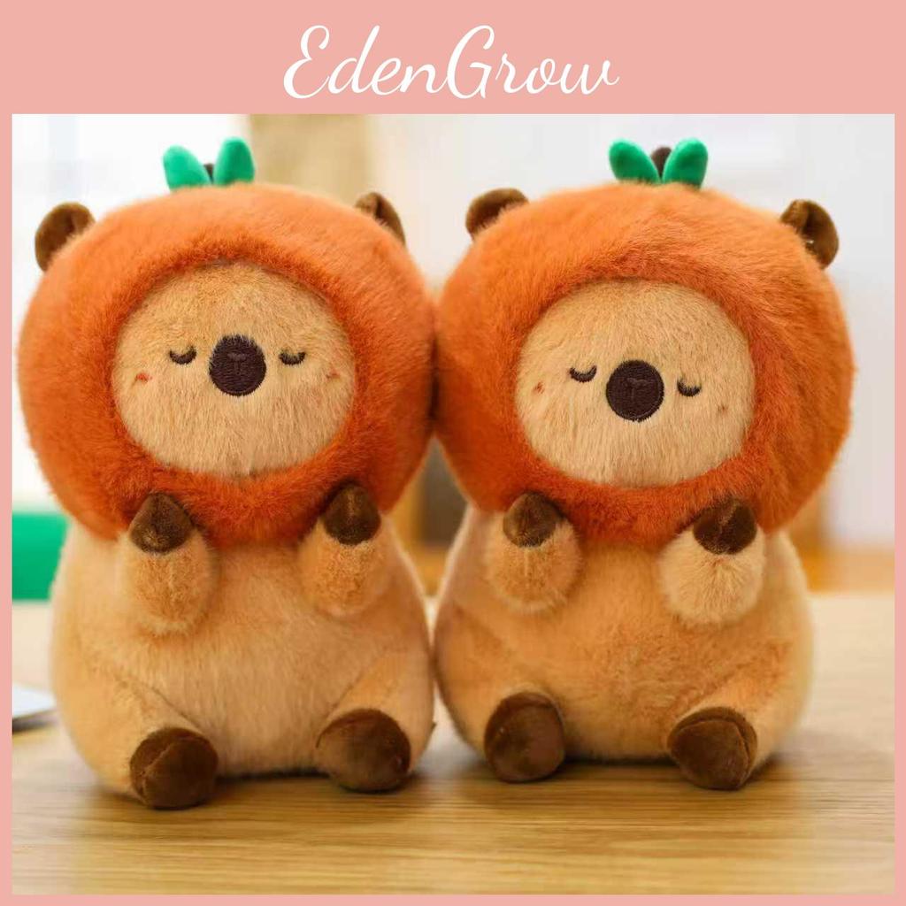 Persimmon Capybara Plush Toy Soft Stuffed Animal Gift For Kids And Collectors
