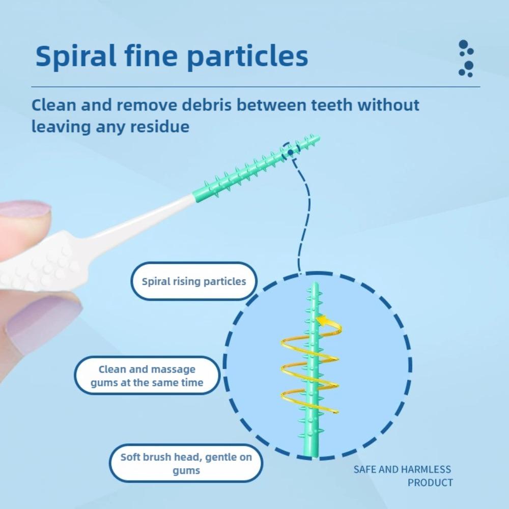 100-200Pcs/box Soft Rubber Teeth Cleaning Tools Interdental Brush Dental Toothpicks Between Teeth Toothbrush Oral Hygiene Care