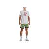 Under Armour Cartoon Pattern Printed Crew Neck Pullover American Vintage T-Shirt Men Tops White 1374213-100