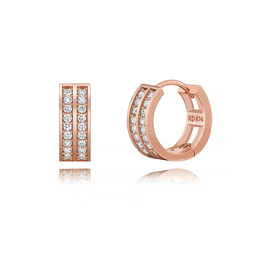 Roseedor Eclat Double One-Touch Earrings_252300127