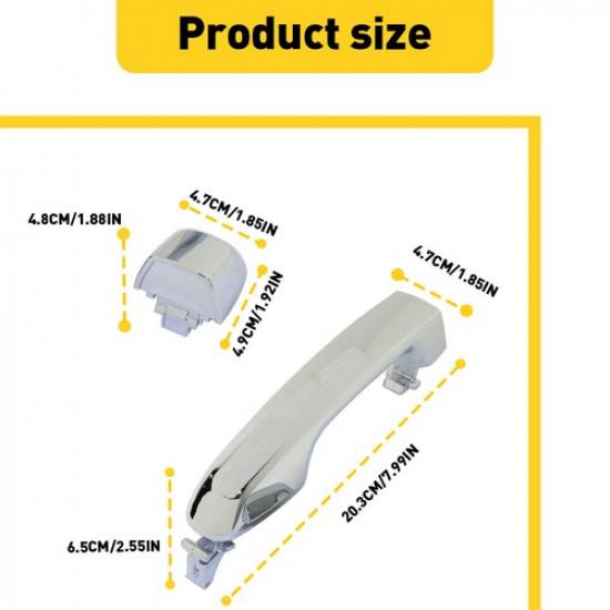 For Toyota 4Runner Exterior Door Handle REAR, Driver PASSEGER Side (2010 - )