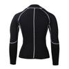 Men's Sweat Weight-loss Body-building Elastic Sport Long Sleeves Jacket Tops