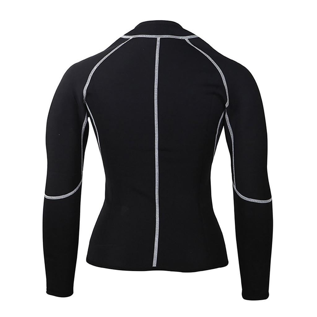 Men's Sweat Weight-loss Body-building Elastic Sport Long Sleeves Jacket Tops
