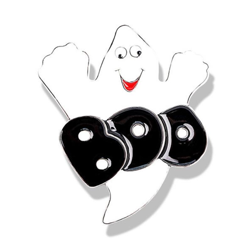 Stylový Halloweenský Odznak Přízraku Módní Halloweenský Odznak Přízrak Koště Dýně Brož Špendlík pro Mladistvé Doplňky