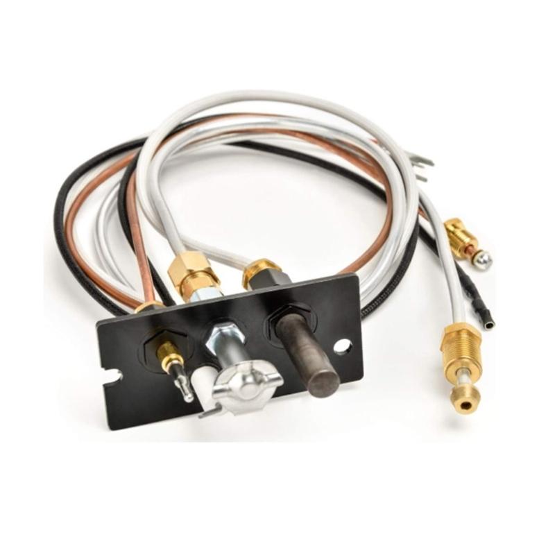 Fireplaces Pilots Light Ignition Kits 10002265 Gas Pilots Assembly Include Pilots Tube, Thermocouple and Ignitor Wire
