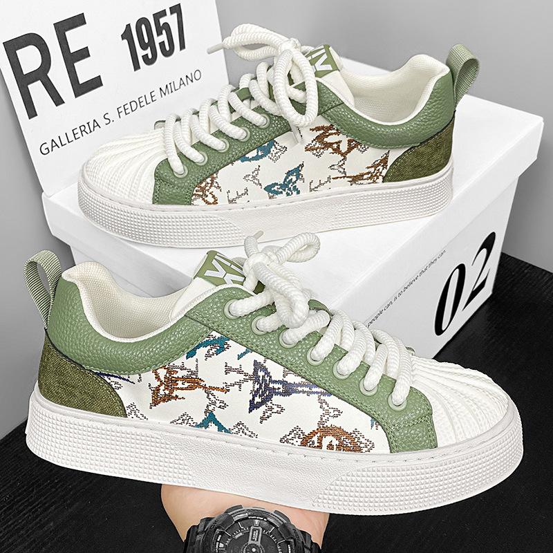Shoes Summer Breathable New Youth Sports Leisure Platform Design Sense Niche Board Shoes Student Shoes