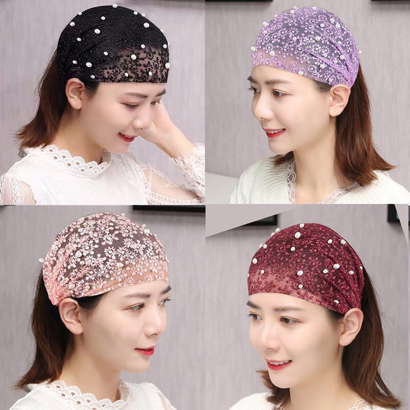

Women’s Lace Headband: Wide Edge, Sweet Series for Hair Coverage