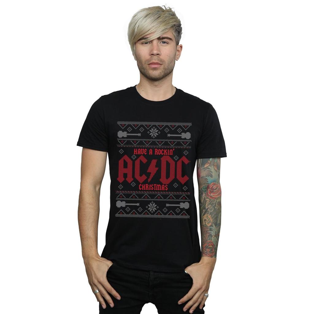 ACDC Mens Have A Rockin Christmas T-Shirt