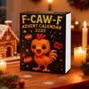 2025 Christmas Advent Calendar with Mini Chicken Ornaments 24-Day Countdown Box for Family Fun And Festive Atmosphere