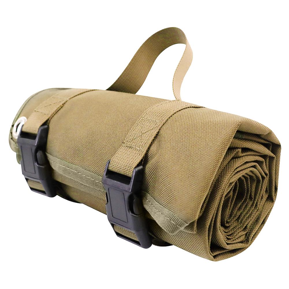 Сворачивающийся коврик для стрельбы Компактное одеяло для стрельбы Влагостойкий коврик для охоты Нескользящий коврик-подставка для тренировок по стрельбе Охотничьи принадлежности хаки