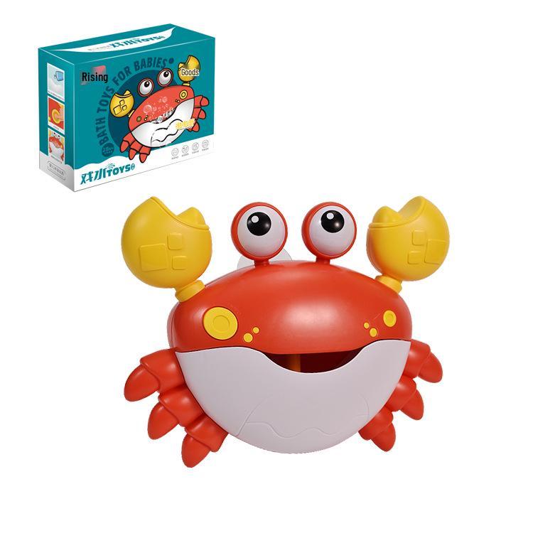 Electric Music Crab Bubble Blower Toy for Children's Bath